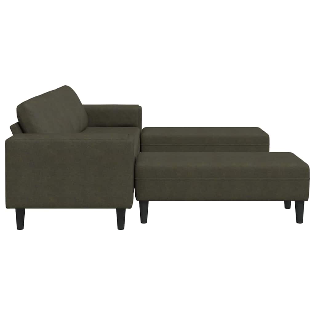 Sofa Set Army green Faux suede leather